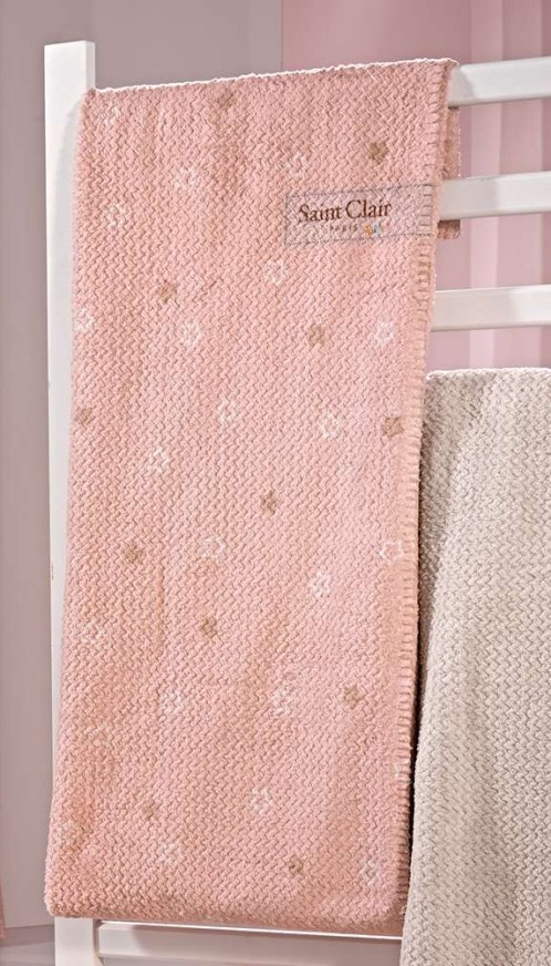 Βρεφική Κουβέρτα Ultrasoft Starlight Pink 110x140