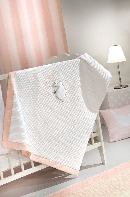 Κουβέρτα Lapin Pink Πικέ