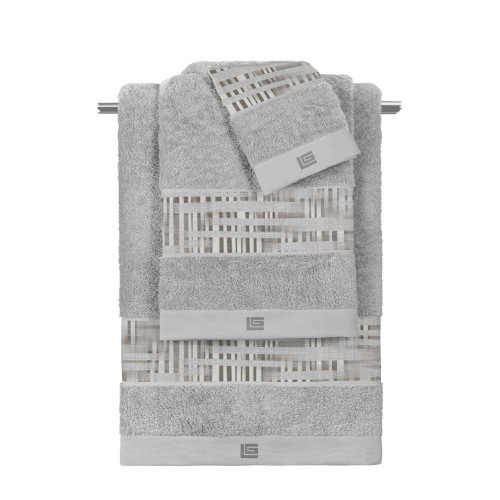Σετ 3τμχ Πετσέτες Cuba Grey - Silver
