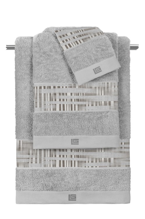 Σετ 3τμχ Πετσέτες Cuba Grey - Silver