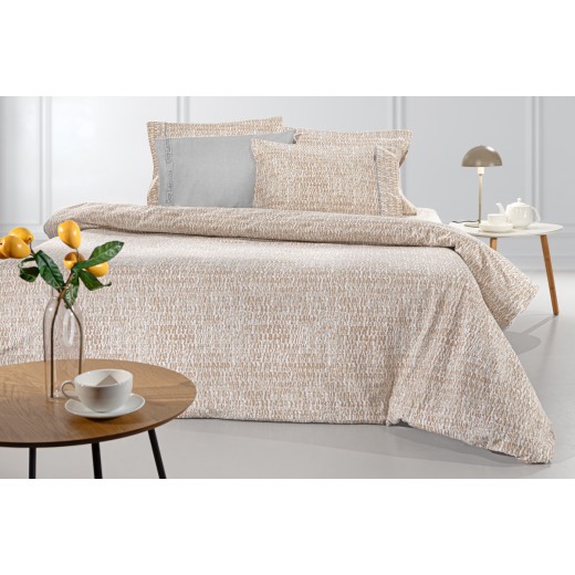 Σετ 4τμχ. Σεντόνια Beaver Almond Flannel 