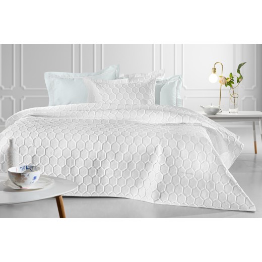 Σετ 3τμχ Κουβερλί Hive White 250x240