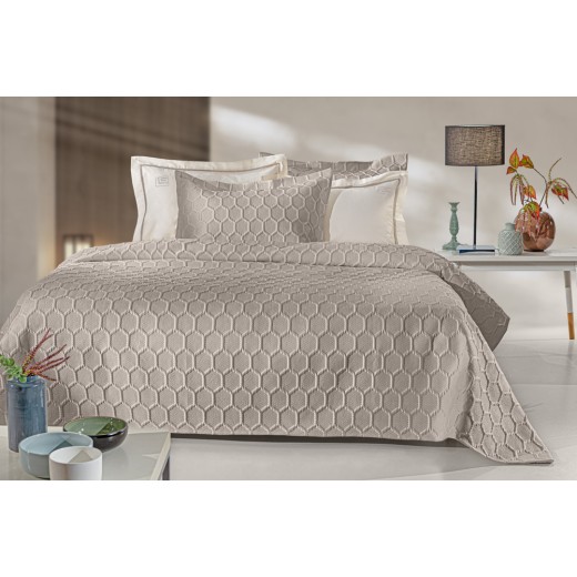 Σετ 3τμχ Κουβερλί Hive Taupe 250x240
