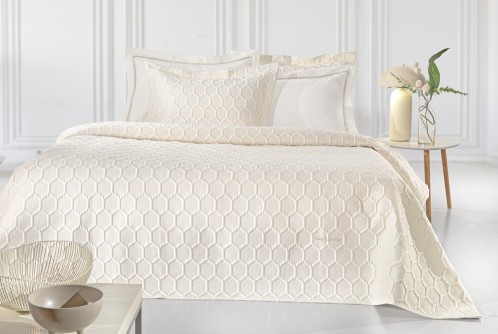 Σετ 3τμχ Κουβερλί Hive Ecru 