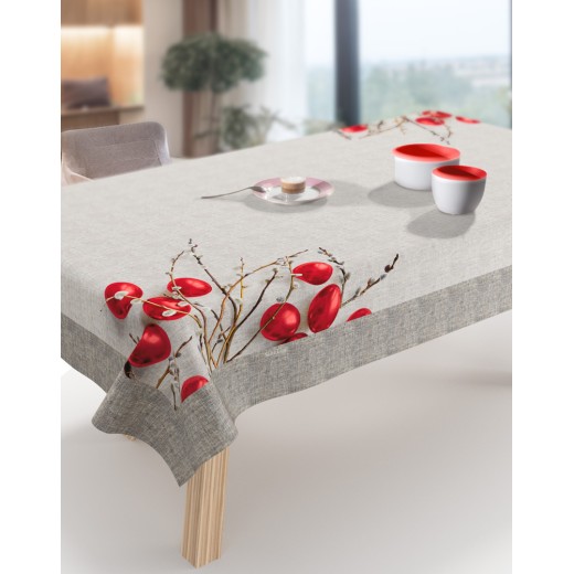 Πασχαλινό Τραπεζομάντηλο Easter 17 Red 145x220