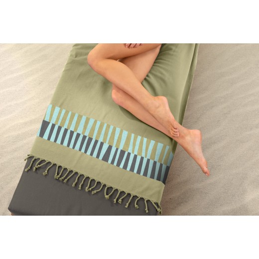 Πετσέτα Θαλάσσης - Παρεό Pestemal 23 Khaki 