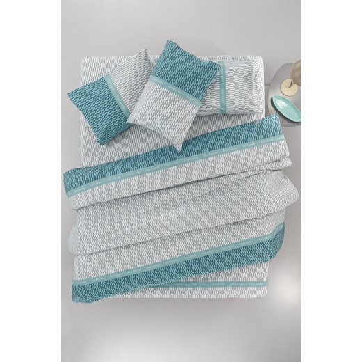 Σετ 4τμχ. Σεντόνια Status Petrol Με Λάστιχο