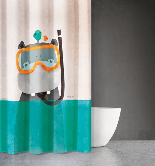 Κουρτίνα Μπάνιου Baby Kids Des 303 με Κρίκους