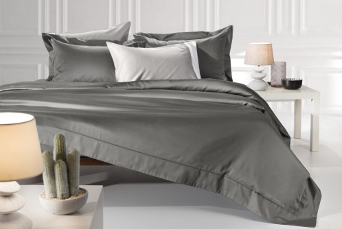 Σετ 3τμχ Παπλωματοθήκη Silky Anthracite