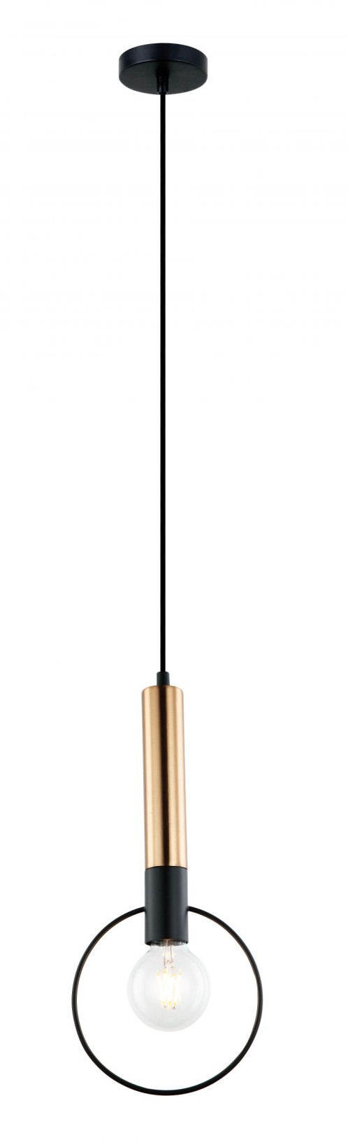 Μονόφωτο Star W:185x395 H:1955 d:100(base) Μαύρο / Χρυσό