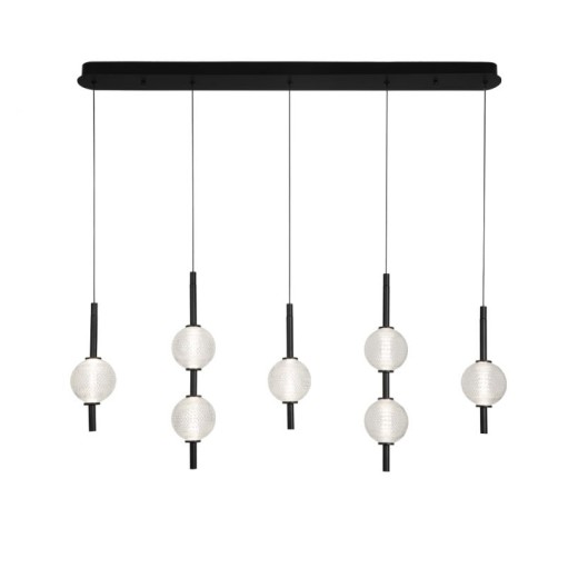 Ράγα Abeona L:1050 H:1800 Μαύρο/Διάφανο