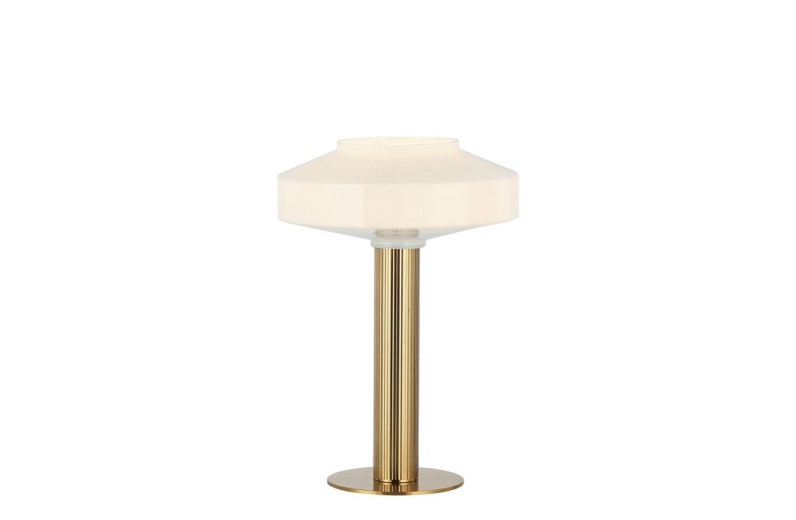 Φωτιστικό Επιτραπέζιο  Vivian D:260 H:375 Οπάλ / Χρυσό