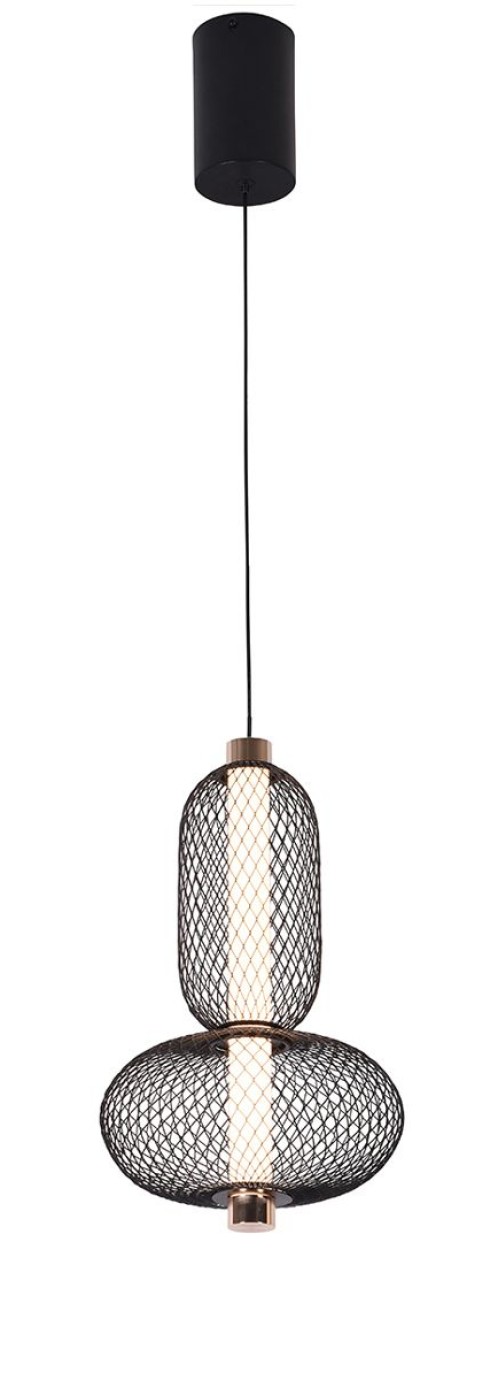 Μονόφωτο h:365  Margot D:220 H:1700 Μαύρο/Χρυσό