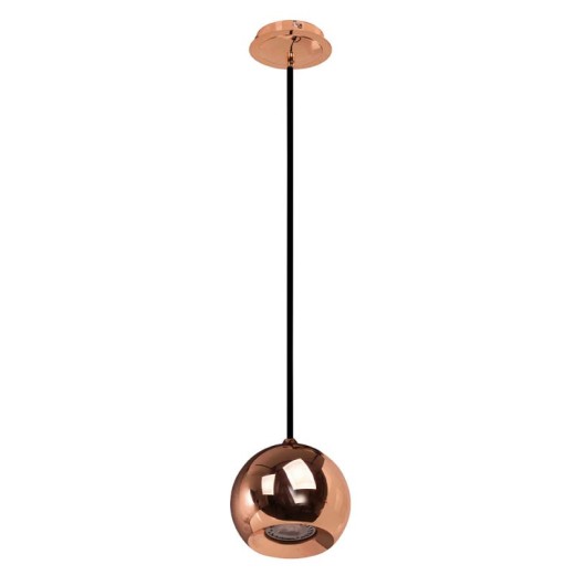 Μονόφωτο Χάλκινο Ball D:120 H:1200 Χάλκινο / Μαύρο