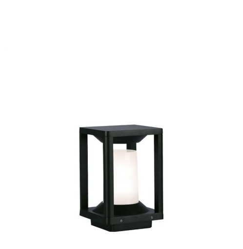 Στήλος Κήπου Square Korey L:150 H:233 Λευκό / Μαύρο