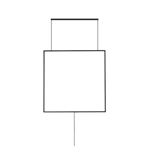 Απλίκα Shadow W:600 H:600 Μαύρο