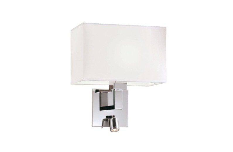 Απλίκα W:175 Baltimore W:260x150 H:300 Λευκό / Χρώμιο