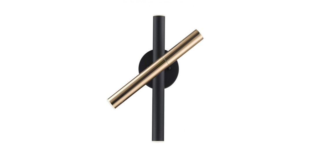 Φωτιστικό Τοίχου Ballet D:110 H:330 Μαύρο / Χρυσό