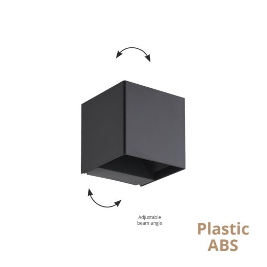 Φωτιστικό Τοίχου  Greg L:100 H:100 Ανθρακί