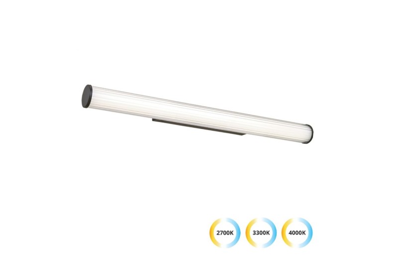 Φωτιστικό Τοίχου Round Romina L:600 H:63 Μαύρο