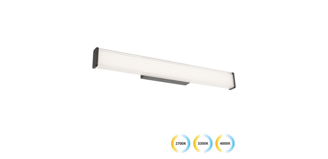 Φωτιστικό Τοίχου Square Romina L:600 H:70 Μαύρο