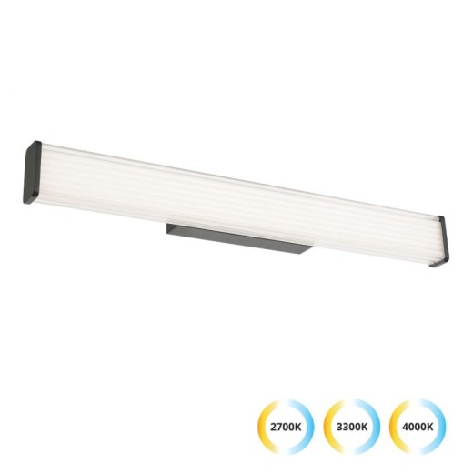 Φωτιστικό Τοίχου Square Romina L:600 H:70 Μαύρο