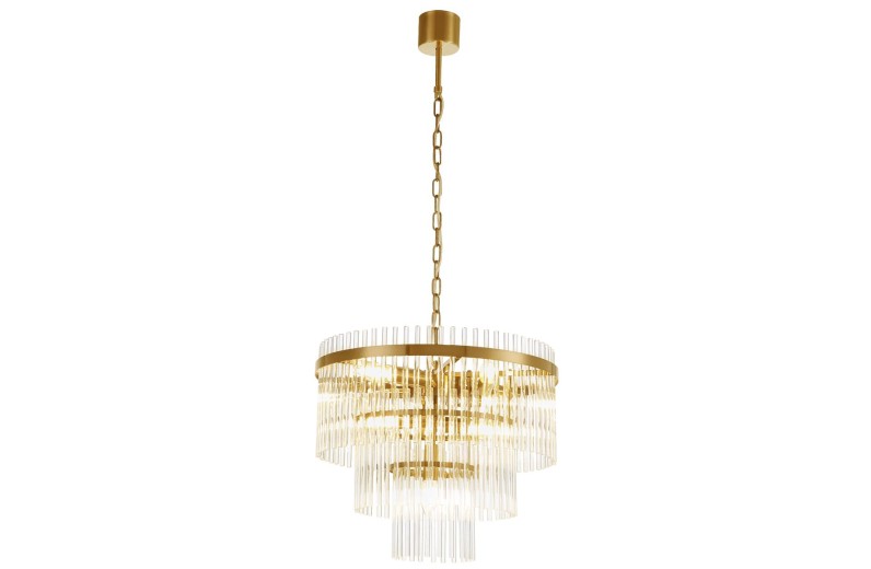 Κρεμαστό Φωτιστικό Sabrina D:450 H:910 Διάφανο / Χρυσό