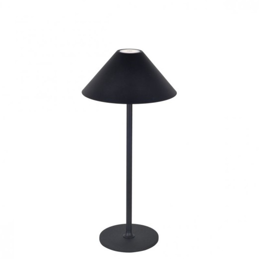 Πορτατίφ Μαύρο με Μπαταρία Cone D:150 H:323