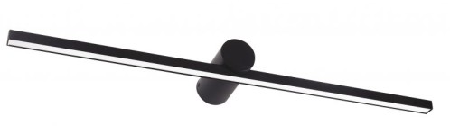 Απλίκα Μαύρη L:600 Rocco L:625 D:60, h:18 Μαύρο