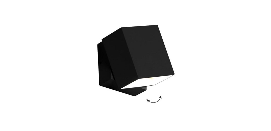 Απλίκα Adjustable Quadro W:100 H:115 P:90 Μαύρο
