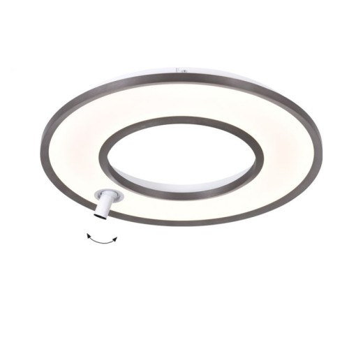 Φωτιστικό Οροφής  Valeria D:600 H:60 Γκρι