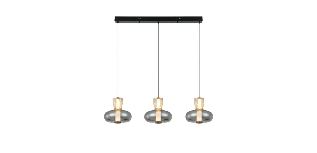 Ράγα Sirel L:920 H:1270 Μελί/Φυμέ/Μαύρο / Χρυσό