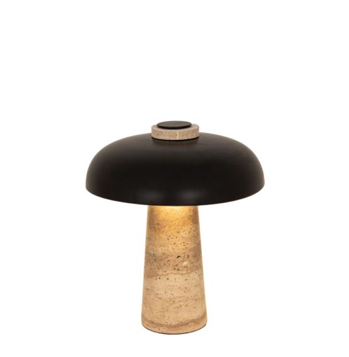 Φωτιστικό Επιτραπέζιο Lora D:260 H:310 Μαύρο/Μπεζ