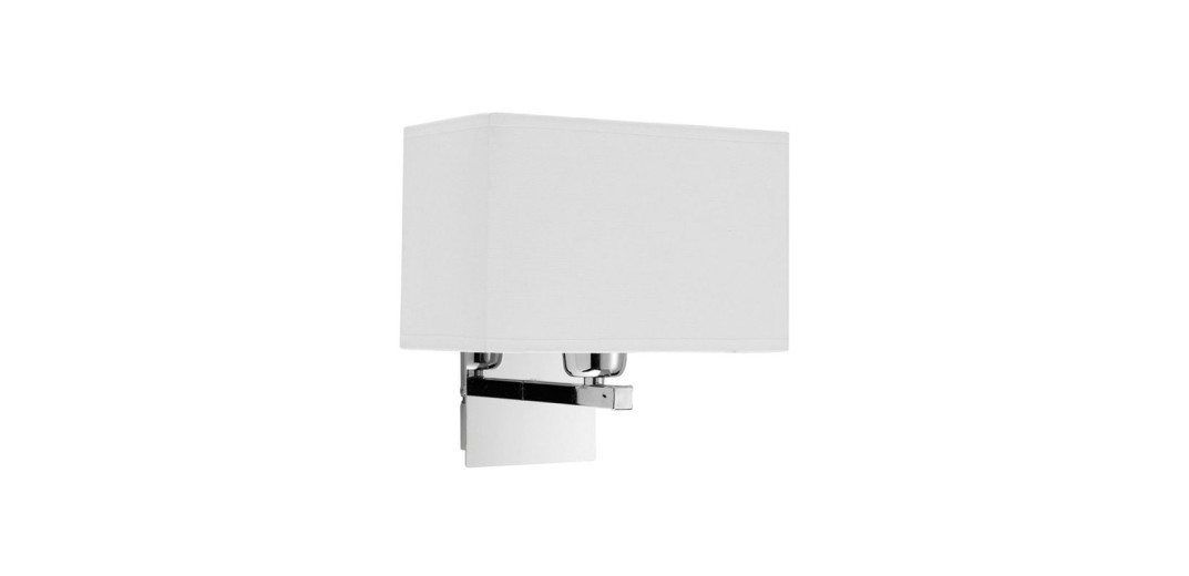 Απλίκα Λευκή W:220 Toby W:220x120 H:220 Λευκό / Χρώμιο