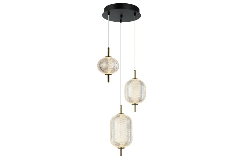3/Φωτο Pellucid D:350 H:1400 Διάφανο / Χρυσό