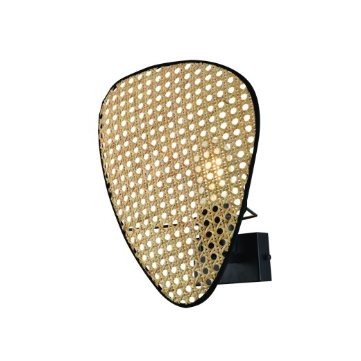 Φωτιστικό Τοίχου Gheisa L:240 H:300 Φυσικό / Μαύρο