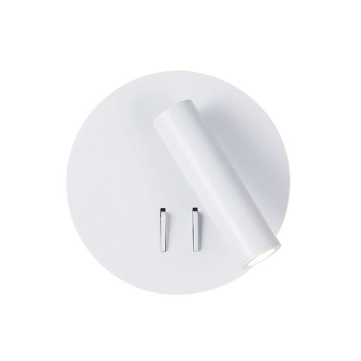 Απλίκα Led Λευκή Στρογγυλή Moby D:140 Λευκό