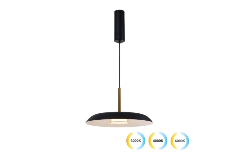 Μονόφωτο Μαύρο  Nudo D:360 H:1500 Μαύρο/Λευκό