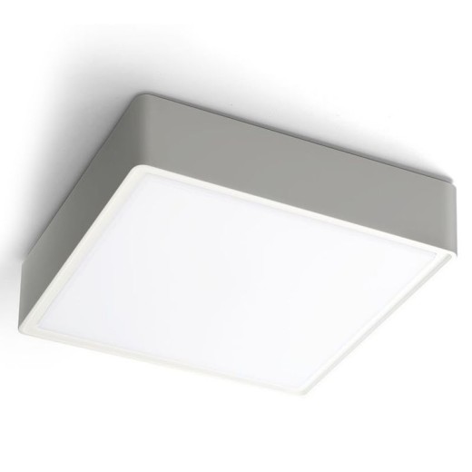 Πλαφονιέρα Ασημί L:300X300 Donousa H:60 Γκρι