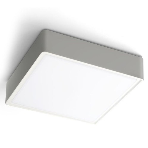 Πλαφονιέρα Ασημί L:300X300 Donousa H:60 Γκρι