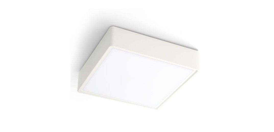 Πλαφονιέρα Λευκή L:300X300 Donousa H:60 Λευκό