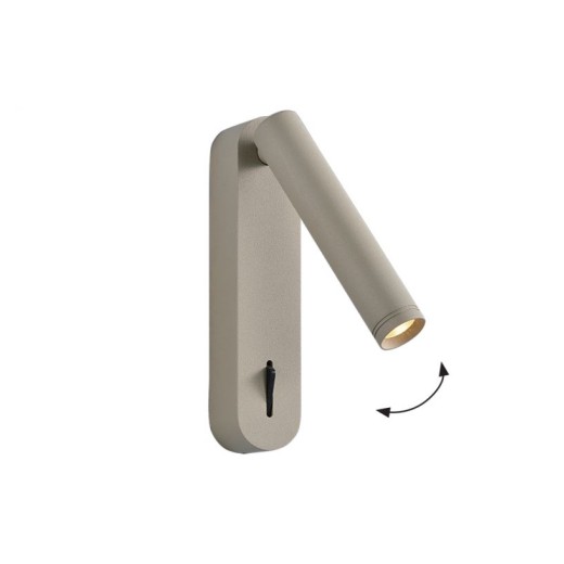 Φωτιστικό Τοίχου  Μπεζ Abriel L:35 H:165