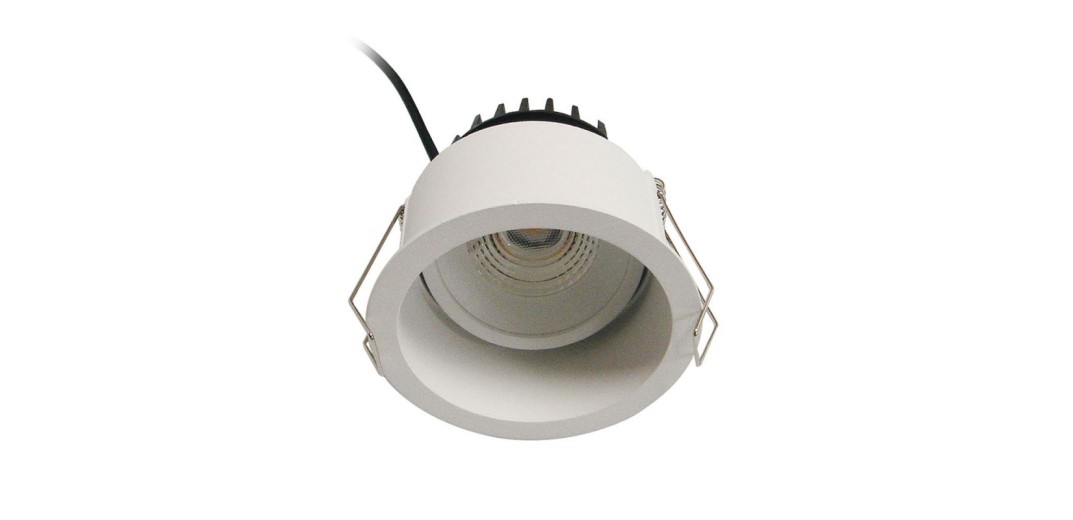 Λευκή Βαθιά Adj. Στρογγυλή Βάση-Απαιτείται LED Module D:90 Hmin:85 Λευκό