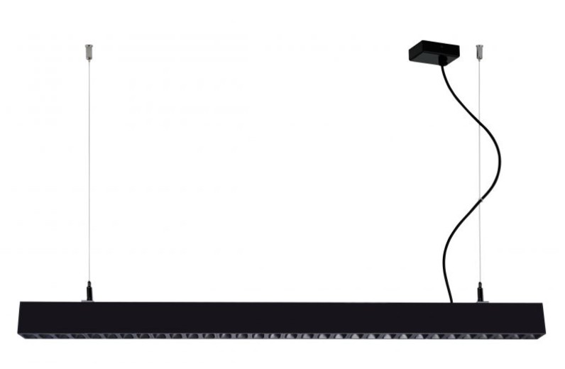 Κρεμαστό Μαύρο L:1130 Direct Top Line Dimmable H:73-1200