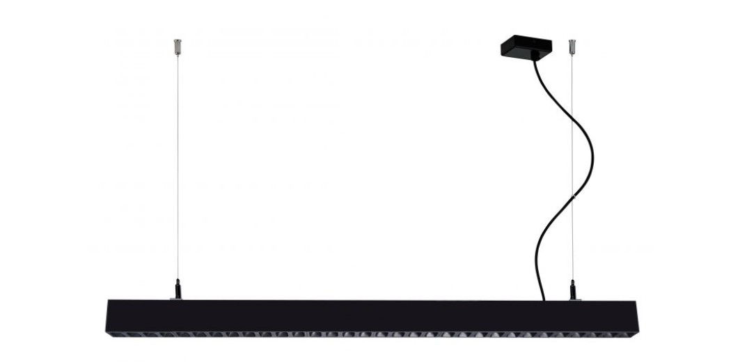 Κρεμαστό Μαύρο L:1400 Direct - Indirect Top Line Dimmable H:72-1500