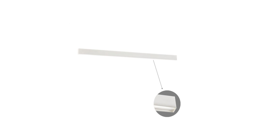 Γραμμικό Οροφής L2260 4000K Λευκό Microprismatic Dim. Ciba L:2260 H:75