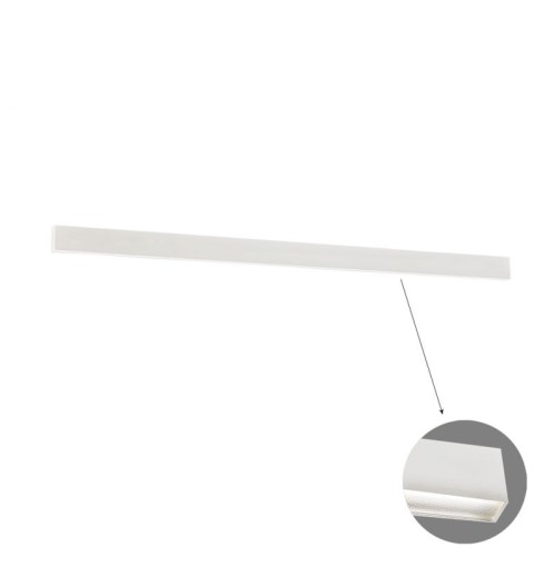 Γραμμικό Οροφής L2260 4000K Λευκό Microprismatic Dim. Ciba L:2260 H:75