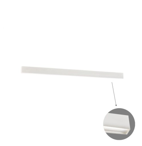 Γραμμικό Τοίχου L1700 3000K Λευκό Microprismatic Dim. Ciba L:1700 H:75