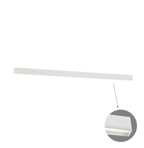 Γραμμικό Τοίχου L2820 4000K Λευκό Microprismatic Dim. Ciba L:2820 H:75