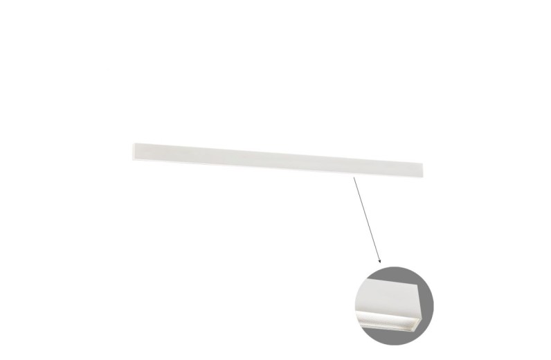 Γραμμικό Οροφής L2260 3000K Λευκό Microprismatic Ciba L:2260 H:75